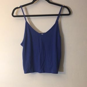 NWOT royal blue knit tank top
